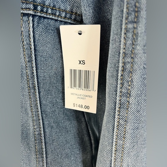 Blank NYC - metallic denim jacket - XS - Picture 5 of 12